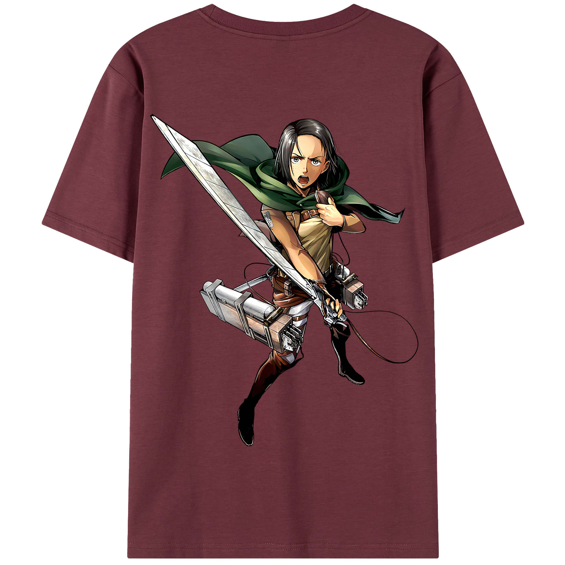 （画像用） 進撃の巨人 Attack on Titan 綿100％半袖Tシャツ（背面プリント）
